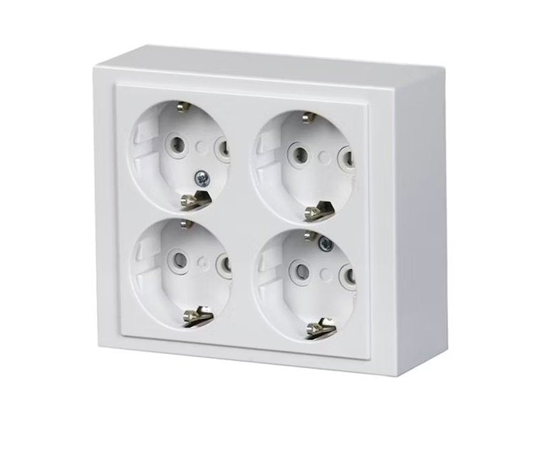 Pistorasia ABB Impressivo 4-osainen 16A IP21 PPJ HL Valkoinen - KarelianStore