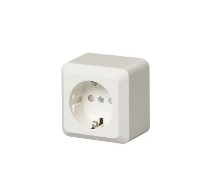 Pistorasia ABB Jussi 1-osainen 16A IP21 PPJ 0x Valkoinen - KarelianStore