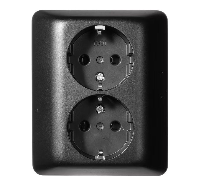 Pistorasia Elko RS 16 2s 16A 250V IP20 UPR Musta pistorasia-elko-rs-16-2s-16a-250v-ip20-upr-musta