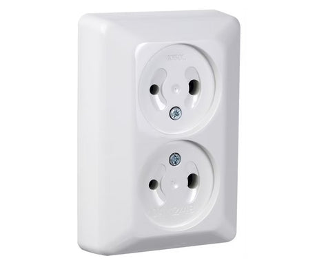 Pistorasia Elko RS Nordic 2N 10A 12-48V IP20 PPR DC Valkoinen - KarelianStore
