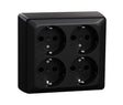 Pistorasia Elko RS16 4s 16A 250V IP21 PPR Musta - KarelianStore