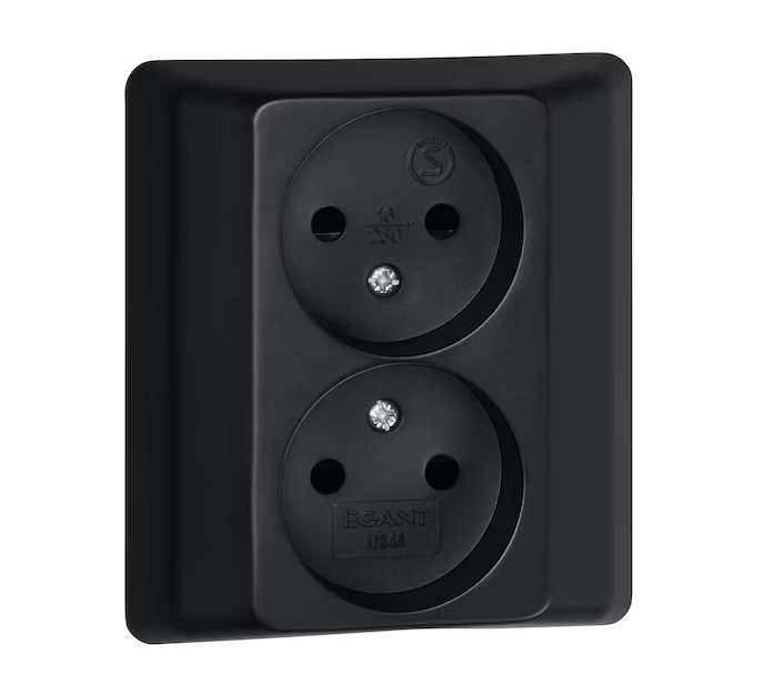 Pistorasia Opal 2n 16A IP20 UPR Musta - KarelianStore