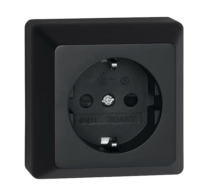 Pistorasia Opal Pinta 1-osainen 16A IP20 PPR Musta - KarelianStore