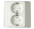Pistorasia Schneider Electric Exxact 2-osainen 16A IP21 UPJ 1x Valkoinen 50 kpl - KarelianStore