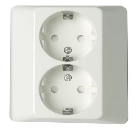Pistorasia Schneider Electric Exxact 2-osainen IP21 UPJ 1x Valkoinen - KarelianStore