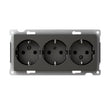 Pistorasia Schneider Electric Exxact 3-osainen 16A IP21 2x UKR Antrasiitti - KarelianStore