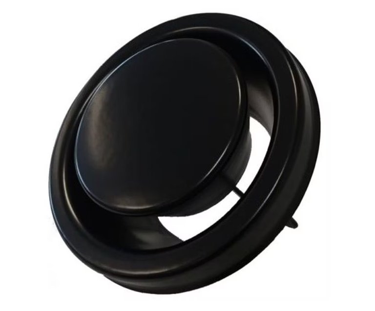 Poistoilmaventtiili Onnline KSO-160-ON Musta - KarelianStore