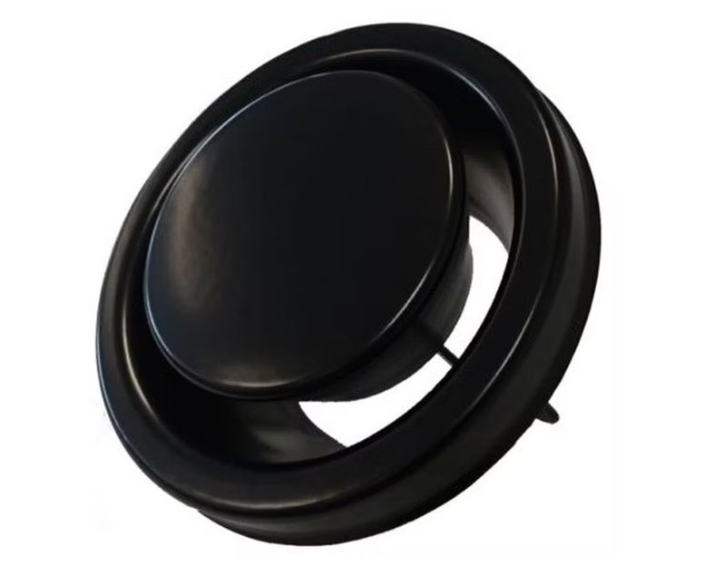 Poistoilmaventtiili Onnline KSO-200-ON Musta - KarelianStore