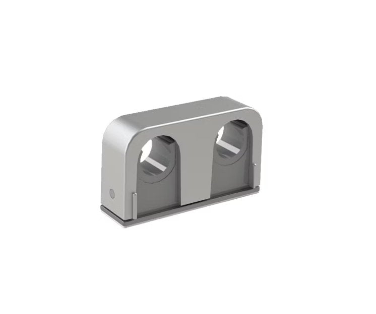 Putkipidike Faluplast 2-osainen Liimattava 16/20mm 40C/C Mattakromi 5 kpl - KarelianStore