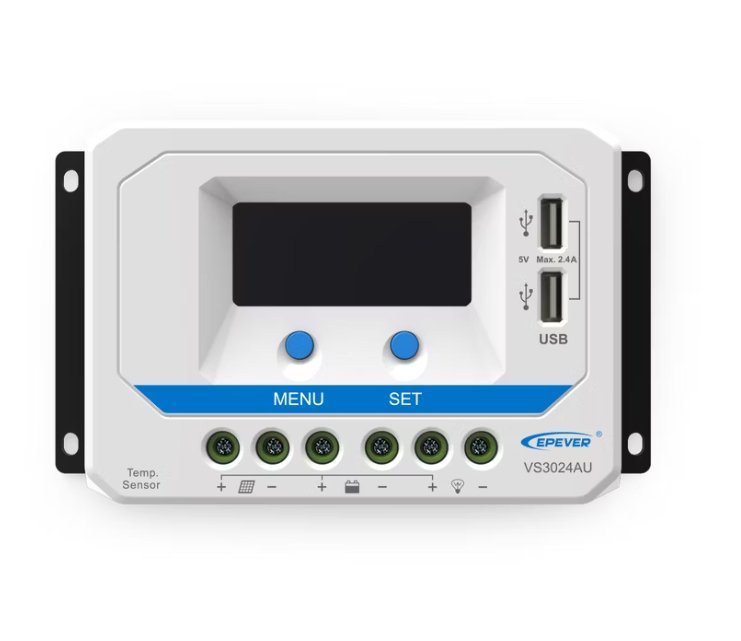 PV Jännitteensäädin Epever PWM 30A Lataussäädin 12/24V LCD - KarelianStore