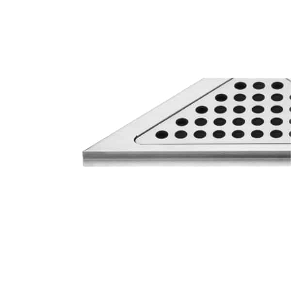 Ritilä Unidrain 2601 Classic Kulma Harjattu 200mm - KarelianStore