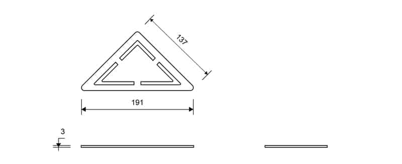 Ritilä Unidrain 2603 Anniversario 200mm Kulma - KarelianStore