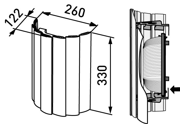 Saunavalaisin Ensto AVH15.1 IP44 Mäntyritilällä - KarelianStore