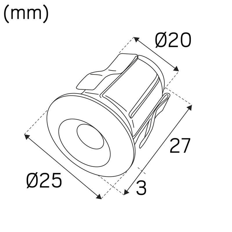 Saunavalaisin Hide-a-Lite Heatline IP44 6x20lm 3.8W 2700K - KarelianStore