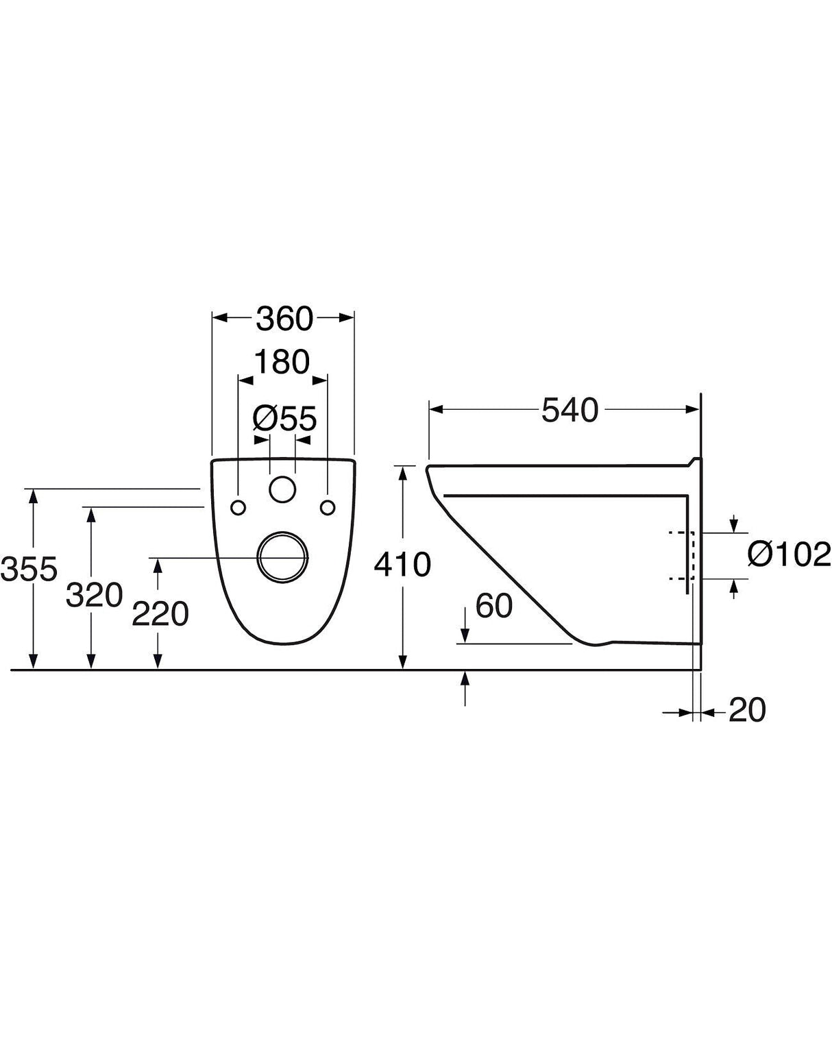 Seinä-WC paketti Gustavsberg NORDIC3 All in One - KarelianStore