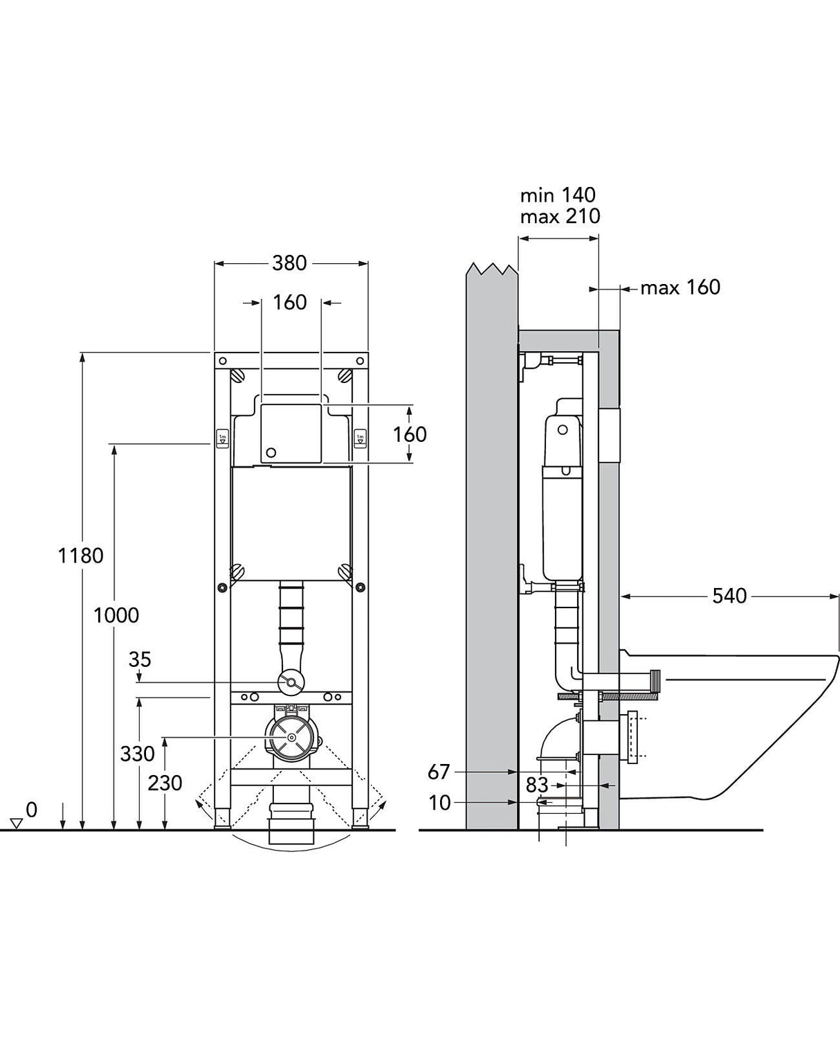 Seinä-WC paketti Gustavsberg NORDIC3 All in One - KarelianStore