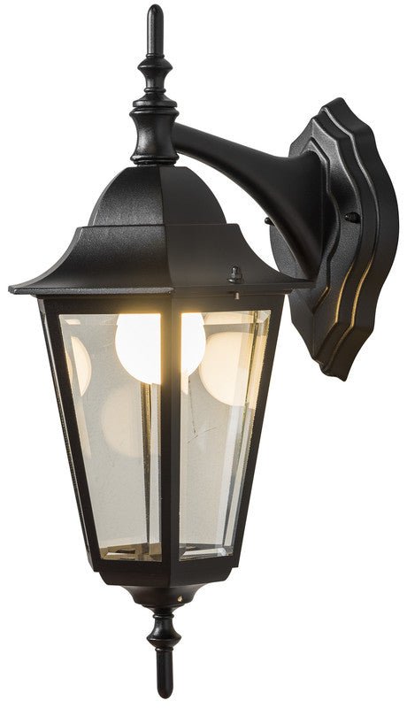 Seinävalaisin Airam Kartano Down IP44 E27 Musta - KarelianStore