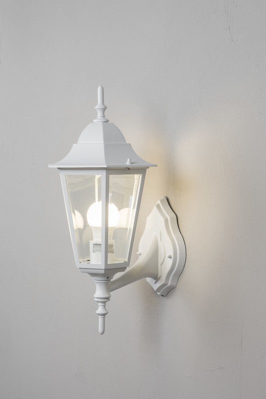 Seinävalaisin Airam Kartano Up IP44 E27 Valkoinen - KarelianStore