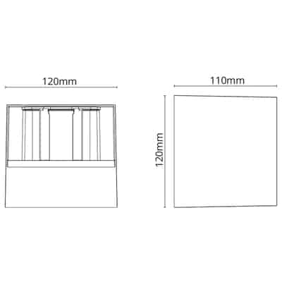 Seinävalaisin Artes Black 4000K - KarelianStore