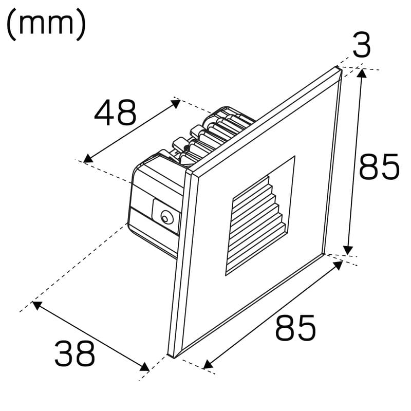 Seinävalaisin Hide-a-Lite Wally G2 3000K Valkoinen - KarelianStore