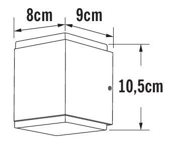 Seinävalaisin Konstmide Monza 7991-370 IP54 2x6W Antrasiitti - KarelianStore