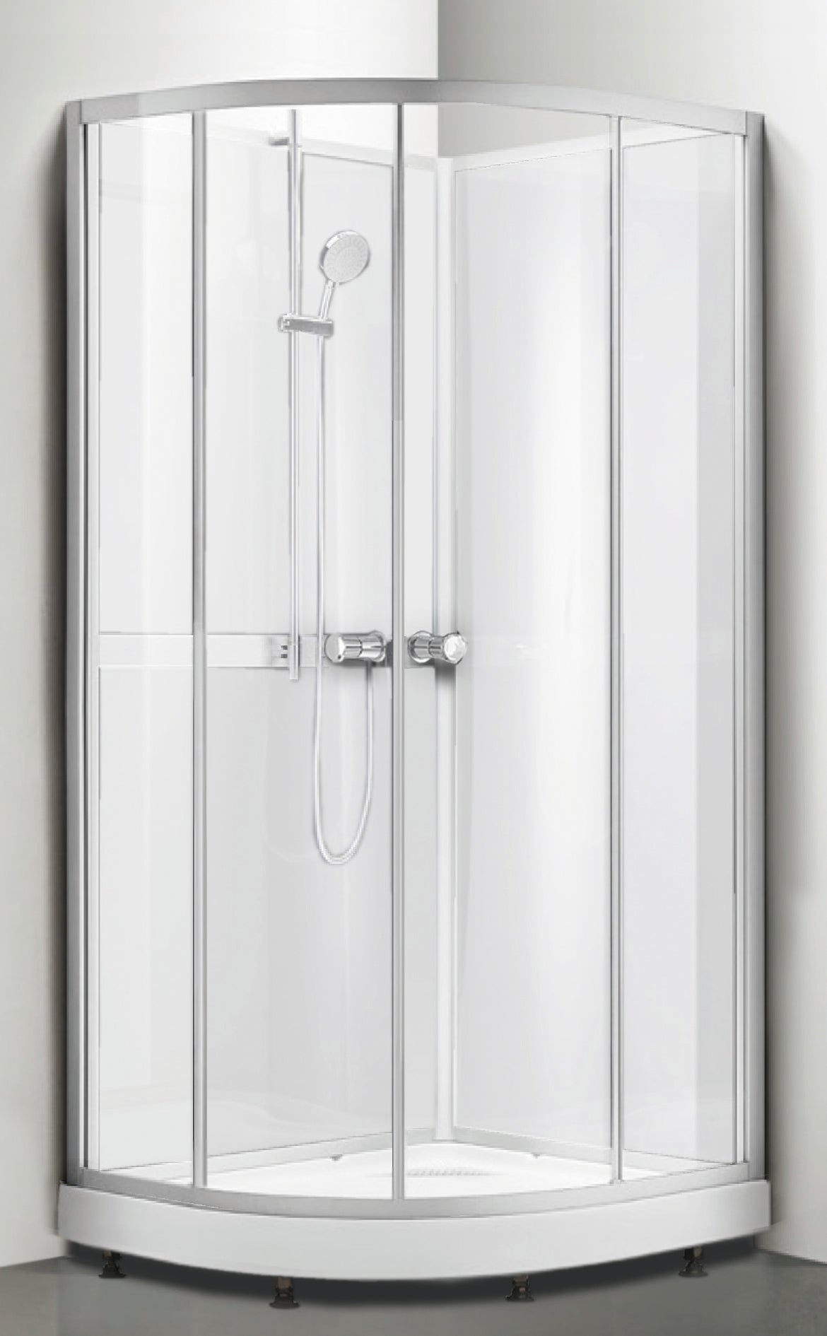 Suihkukaappi Opal 9090 R Kirkas Lasi Checker - KarelianStore