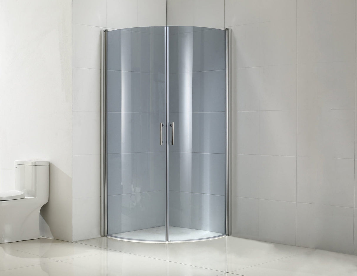 Suihkunurkka Opal 90x90x195 5mm Savulasi - KarelianStore