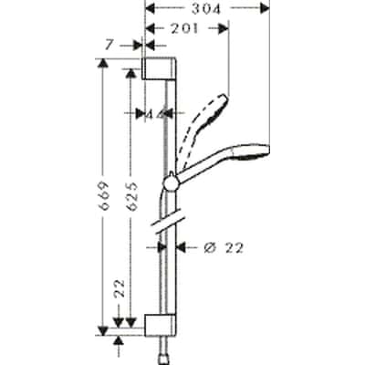 Suihkusetti Hansgrohe 26560400 Croma Select S Multi - KarelianStore