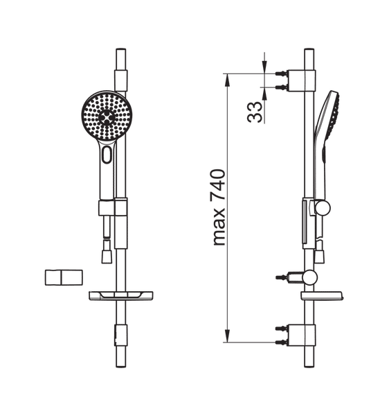 Suihkusetti Oras 423 Hydractiva - KarelianStore