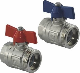 Sulkuventtiilipari Uponor 3/4x1 sisäkierre/ulkokierre suora Smart - KarelianStore