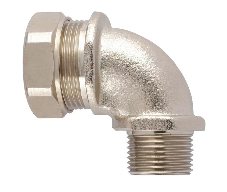 Suojaletkuliitin Flexicon Metalli HF FSU25-M25-C90 - KarelianStore