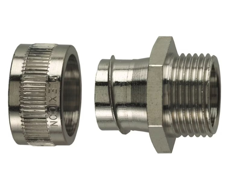 Suojaletkuliitin Flexicon Metalli HF FU40-M40-M - KarelianStore