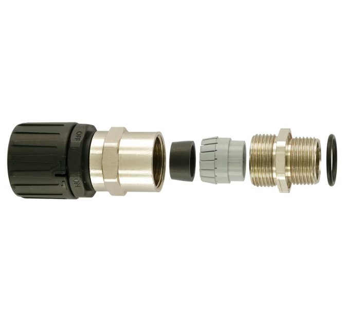 Suojaletkuliitin Flexicon Muovi HF FPA21 BM20 CGB Musta - KarelianStore