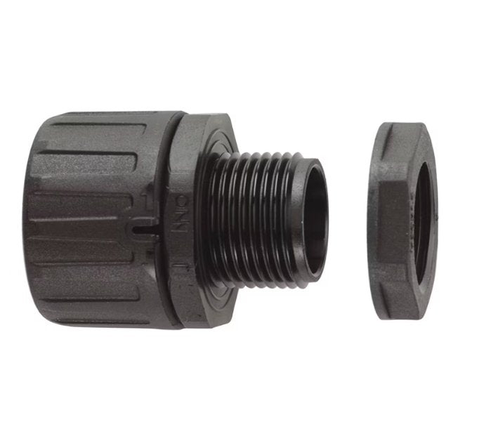 Suojaletkuliitin Flexicon Muovi HF FPA28-M25B Musta - KarelianStore