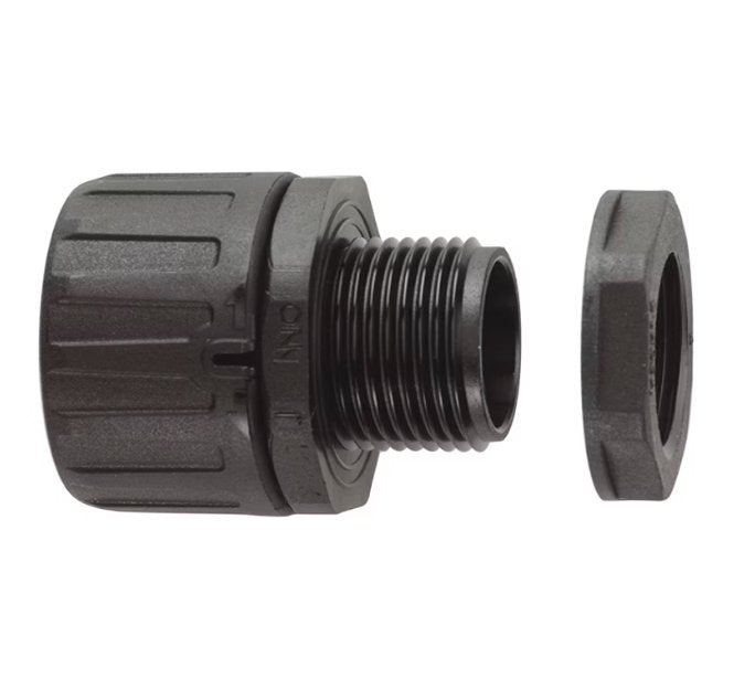 Suojaletkuliitin Flexicon Muovi HF FPA42-M50B Musta 2kpl - KarelianStore