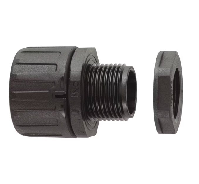 Suojaletkuliitin Flexicon Muovi HF FPA54-M50B Musta 2kpl - KarelianStore