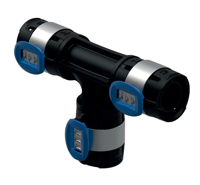 T-haaraliitin Geberit Flowfit Kompo 16x16x16 PPSU - KarelianStore