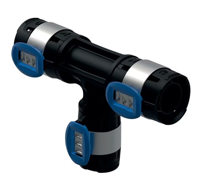 T-haaraliitin Geberit Flowfit Kompo 16x20x16 PPSU - KarelianStore