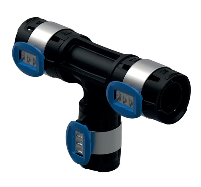 T-haaraliitin Geberit Flowfit Kompo 32x25x32 PPSU - KarelianStore