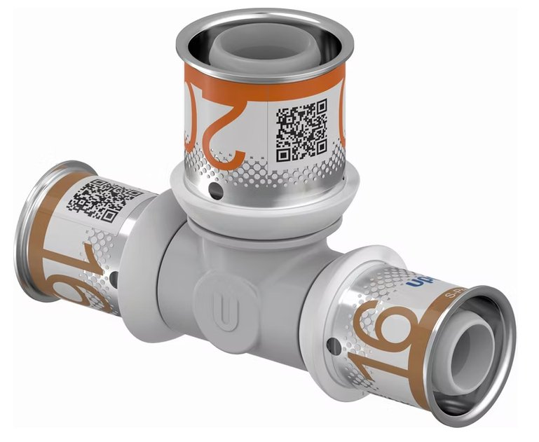 T-haaraliitin Uponor Kompo S-Press Plus 16x20x16 PPSU - KarelianStore