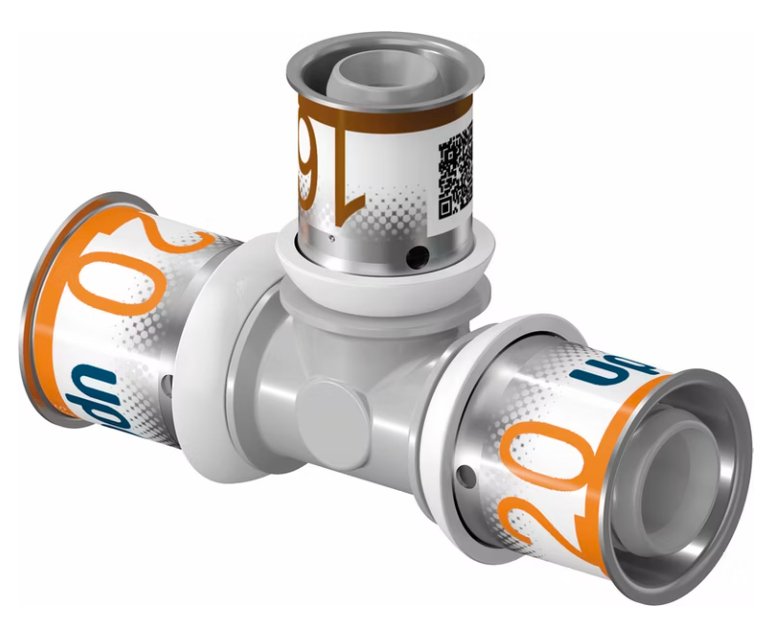 T-haaraliitin Uponor Kompo S-Press Plus 20x16x20 PPSU - KarelianStore