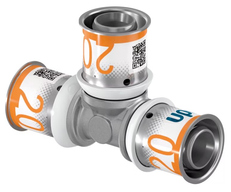 T-haaraliitin Uponor Kompo S-Press Plus 20x20x20 DR - KarelianStore