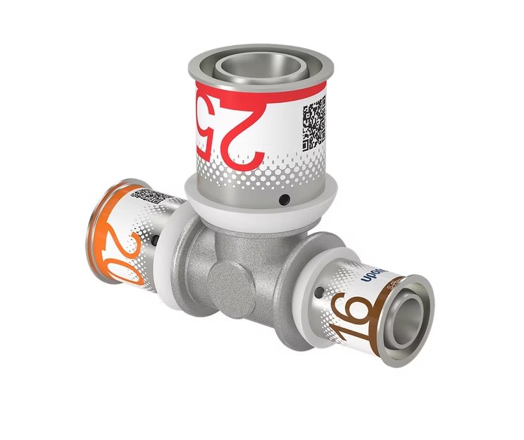 T-haaraliitin Uponor Kompo S-Press Plus 20x25x16 DR - KarelianStore