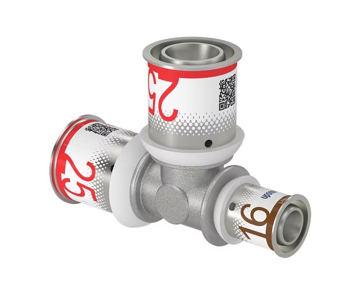 T-haaraliitin Uponor Kompo S-Press Plus 25x25x16 DR - KarelianStore
