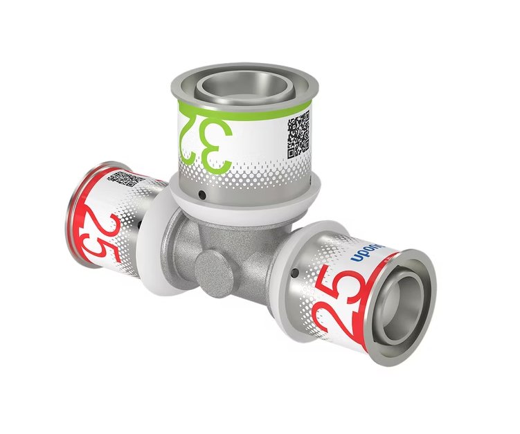 T-haaraliitin Uponor Kompo S-Press Plus 25x32x25 DR - KarelianStore