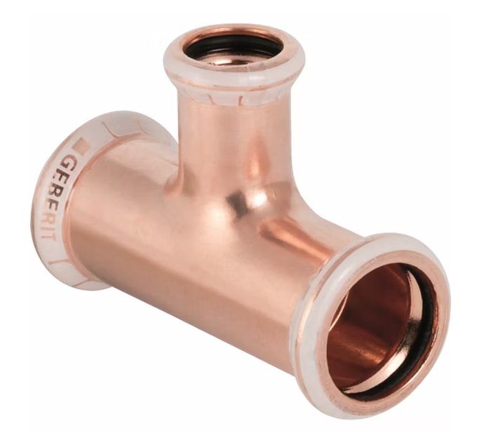 T-supistusyhde Geberit Mapress Puristus CU 15x12x12 - KarelianStore