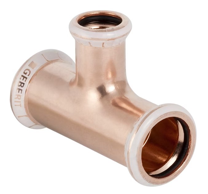 T-supistusyhde Geberit Mapress Puristus CU 22x18x22 - KarelianStore