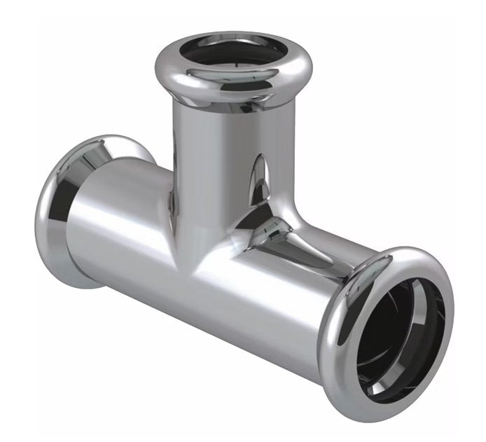 T-supistusyhde Geberit Mapress Puristus CU Kromi 15x12x12 - KarelianStore