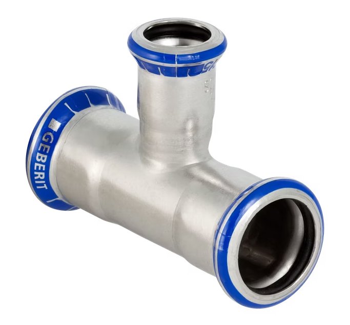 T-supistusyhde Geberit Mapress Puristus HST 42x28x42 - KarelianStore