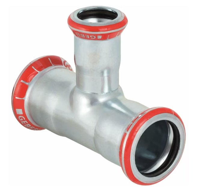 T-supistusyhde Geberit Mapress Puristus Zn 18x15x18 - KarelianStore